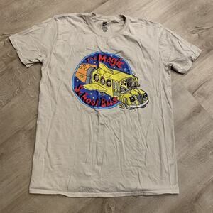 The Magic School Bus Scholastic T-Shirt Men's Large L Beige Tan Graphic Tee